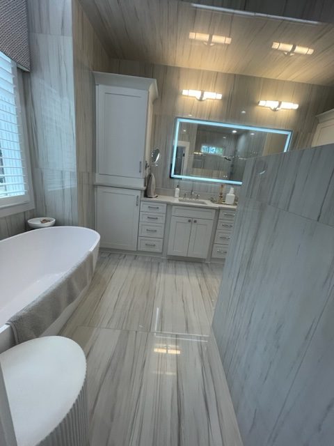 bathroom remodel by SouthEnd Painting in Charlotte