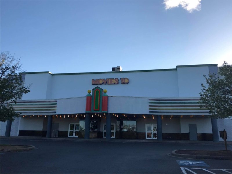 Movie theater exterior accents painted by SouthEnd Painting